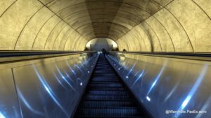 escalator in a tunnel