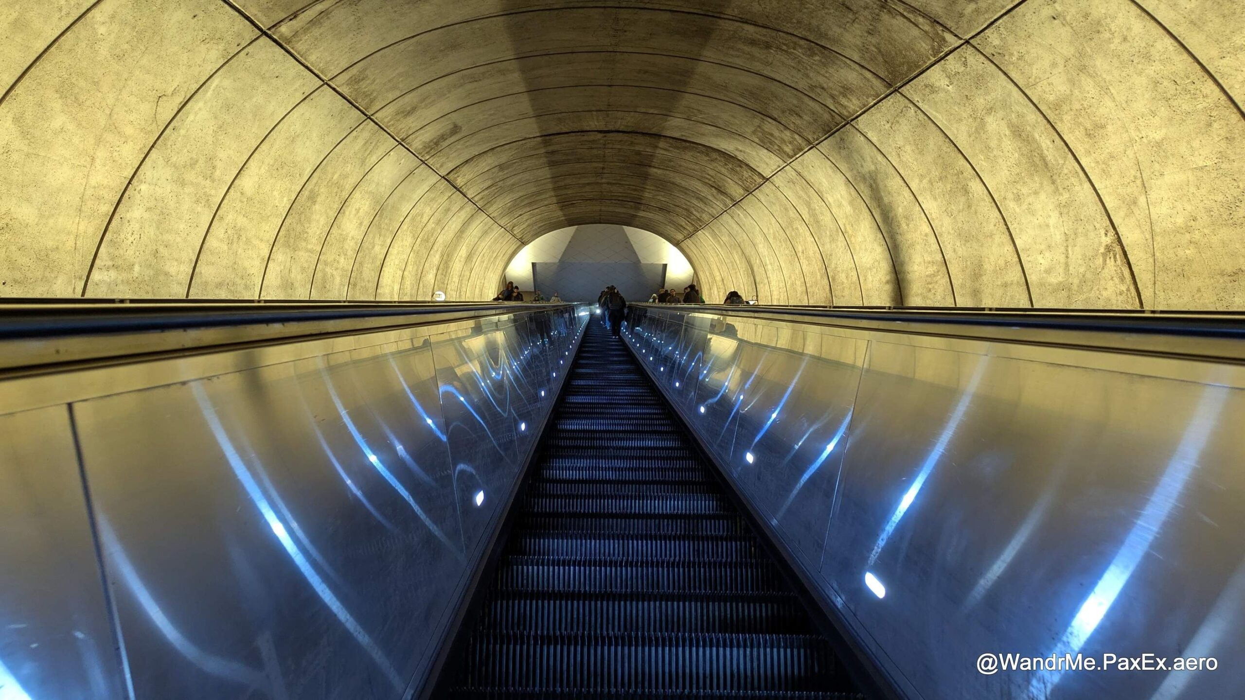 escalator in a tunnel