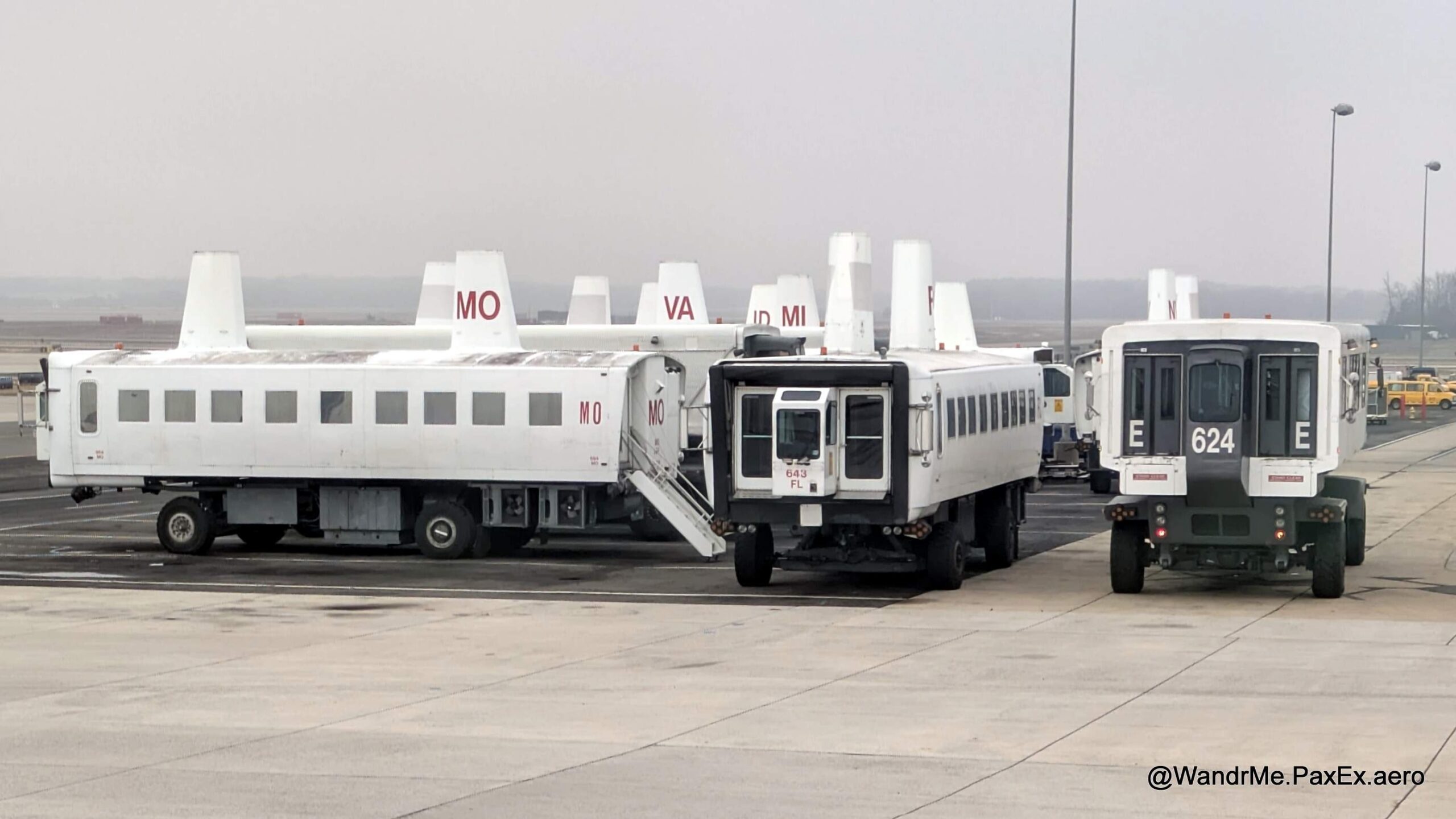 "moon buggy" transporters at Dulles airport